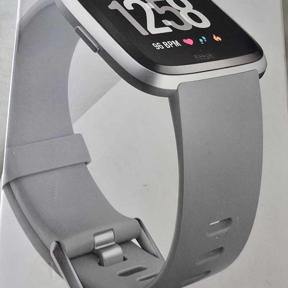 Fitbit Silver Smartwatch with Sleek Design fb504